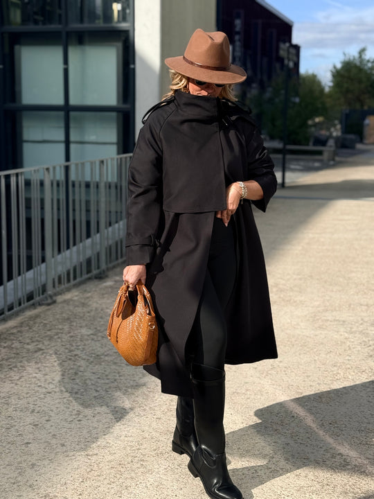 Trench long Noir 9903