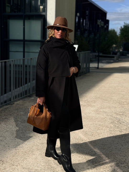 Trench long Noir 9903