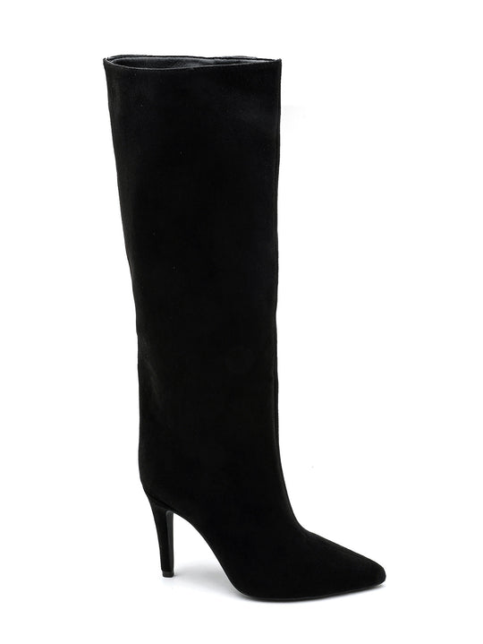 Botte daim haute 2528A-1 Noir