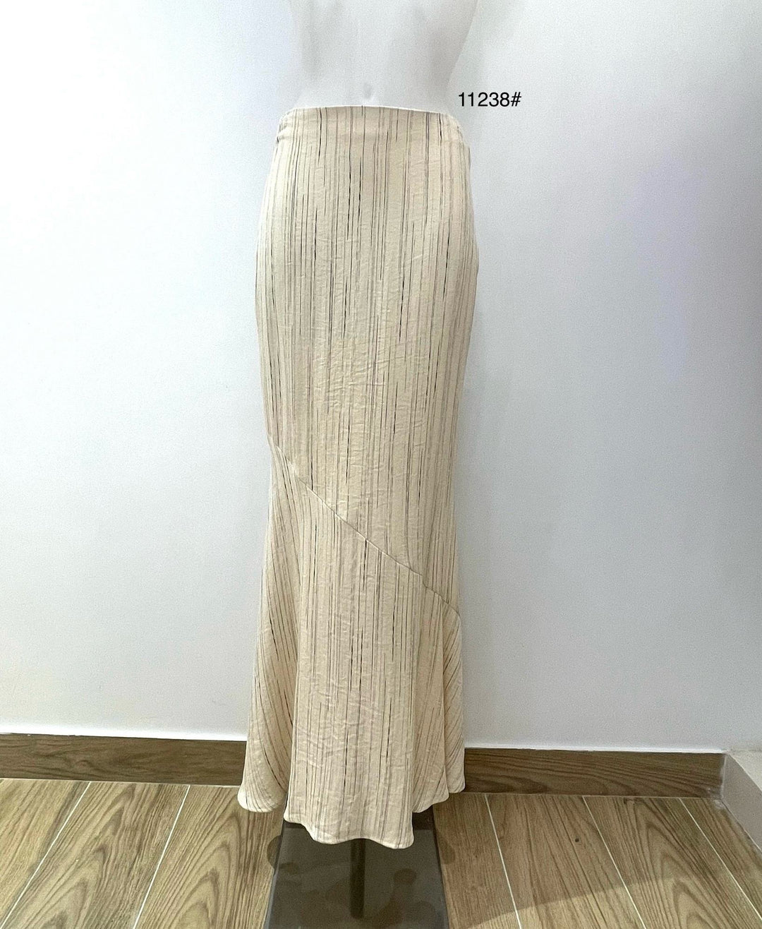 Jupe lin beige yazi 11238J