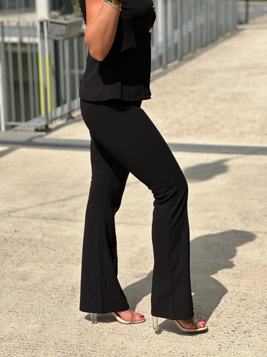 Ensemble bolero pantalon boutons NOIR 8087+ 8088