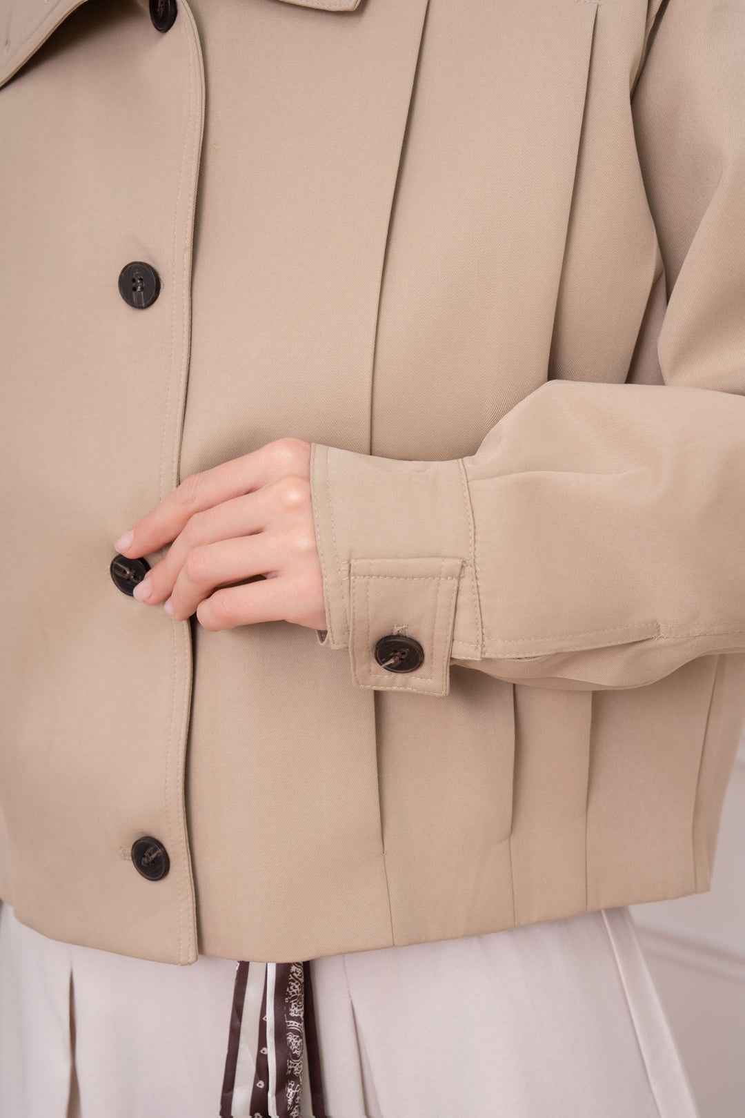 Veste bomber pinces Beige 854