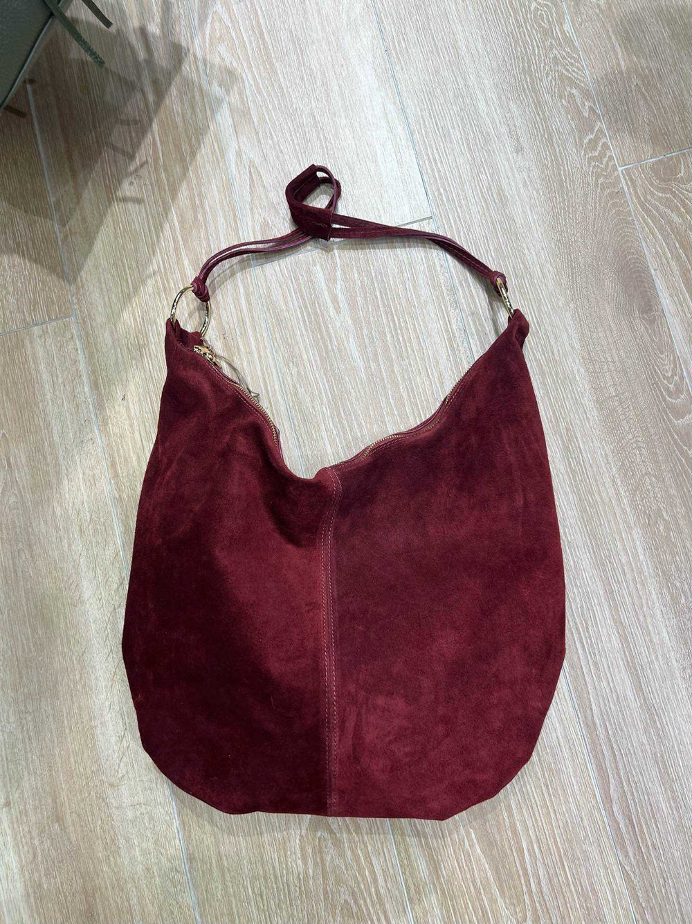 Sac cuir besace Bordeaux 7298
