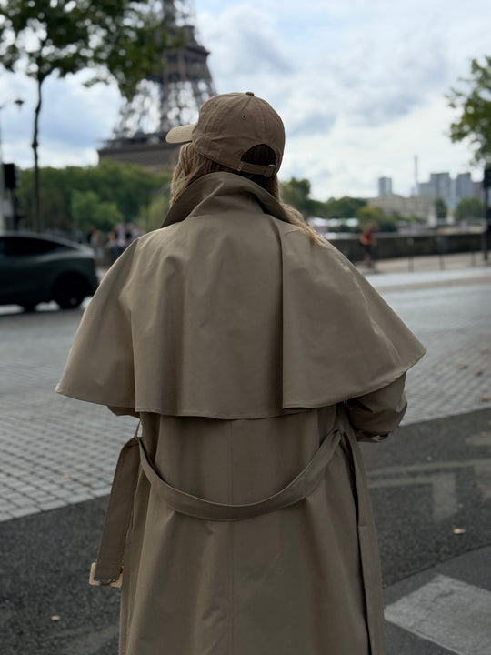 Trench grand col beige  16185