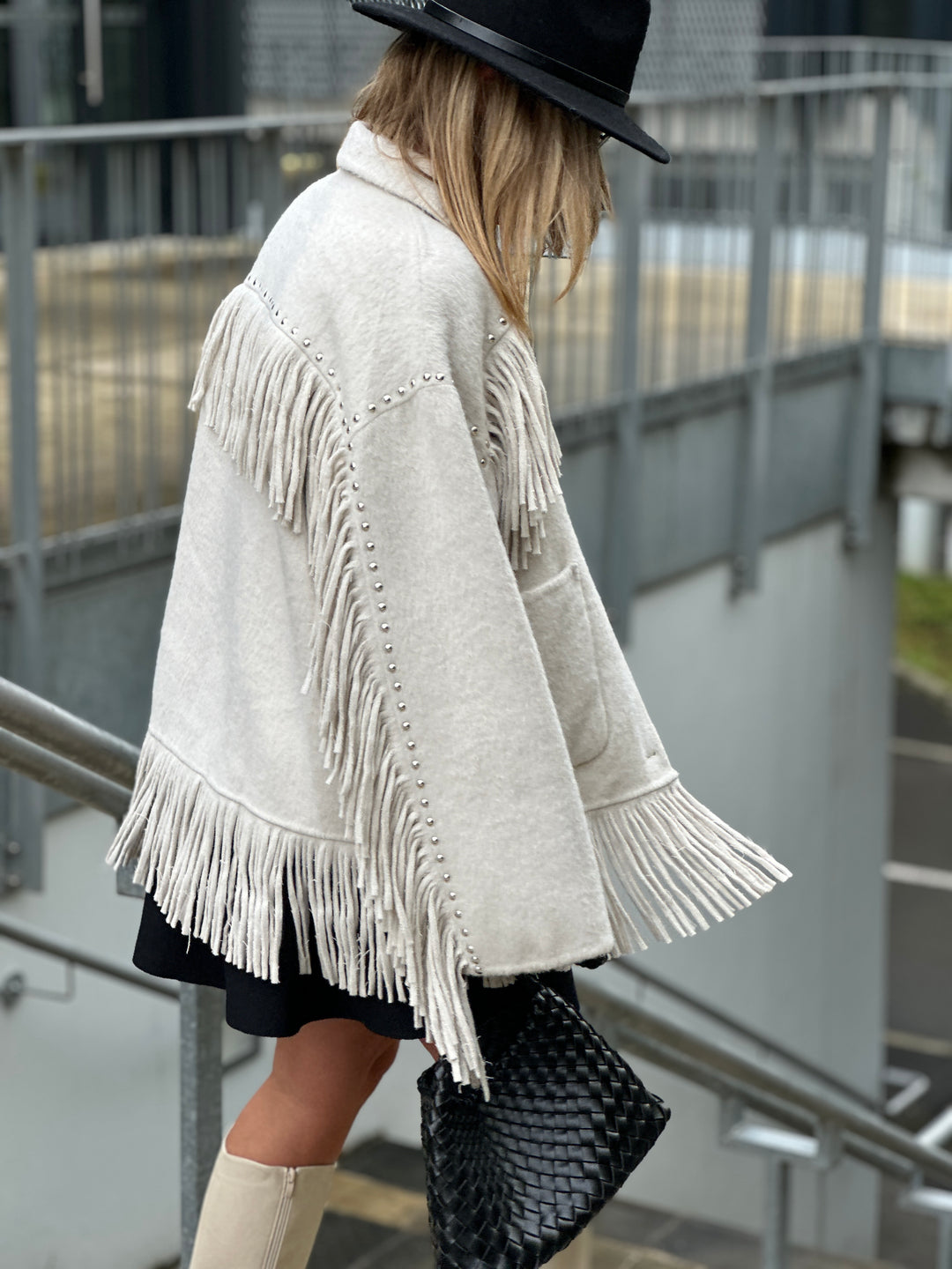 Veste laine beige santiago