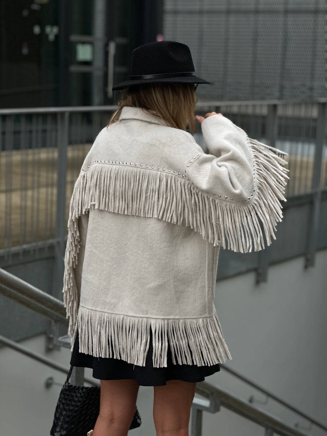 Veste laine beige santiago
