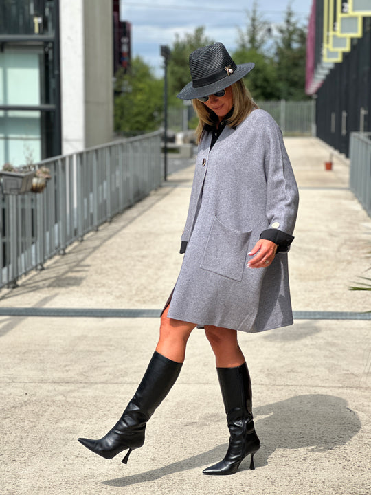 Gilet long boutons et poches 1541