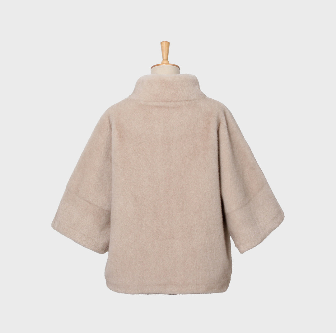 Veste fourrure Uni 3/4 41020