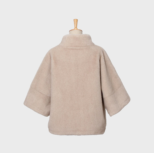 Veste fourrure Uni 3/4 41020