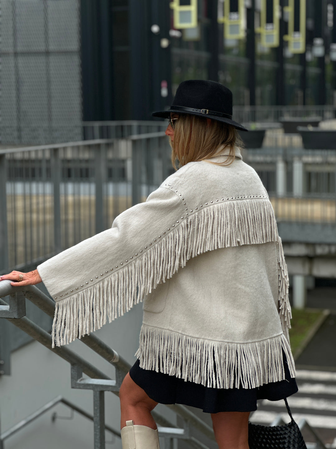 Veste laine beige santiago