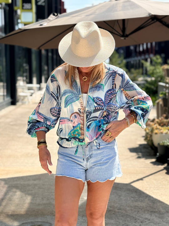 Veste Tropical Bleu 5408F