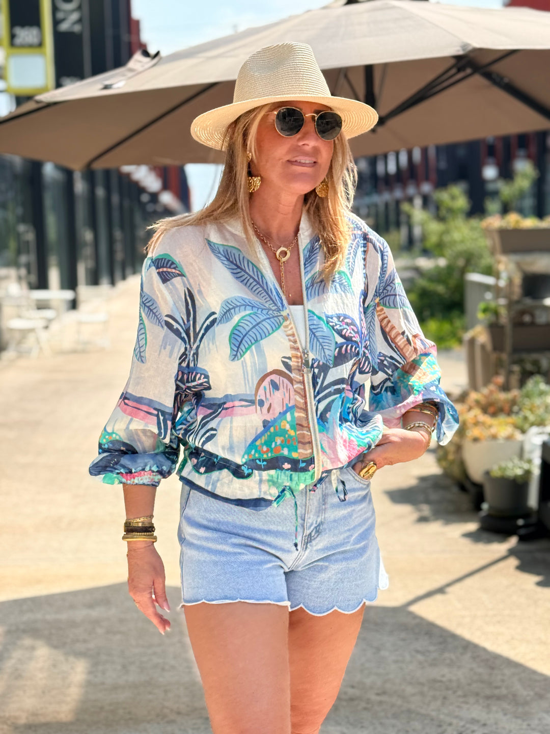 Veste Tropical Bleu 5408F