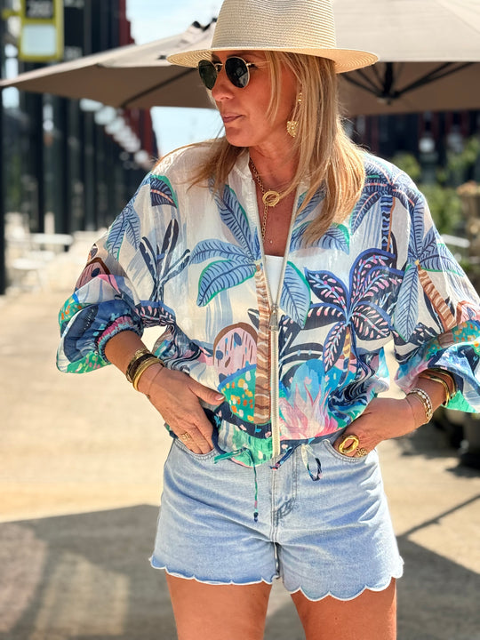 Veste Tropical Bleu 5408F