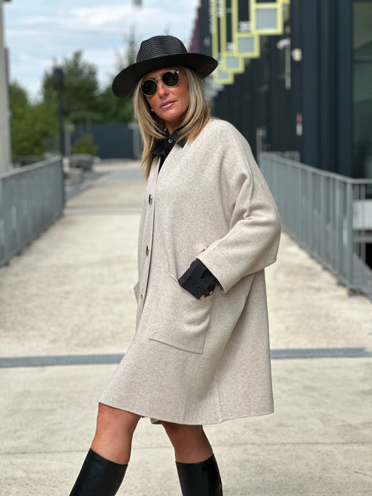 Gilet long boutons et poches 1541