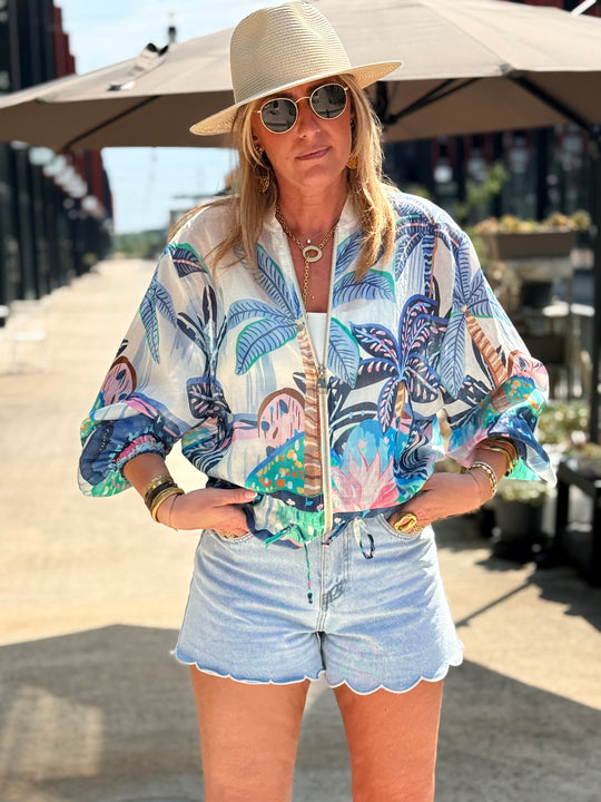 Veste Tropical Bleu 5408F