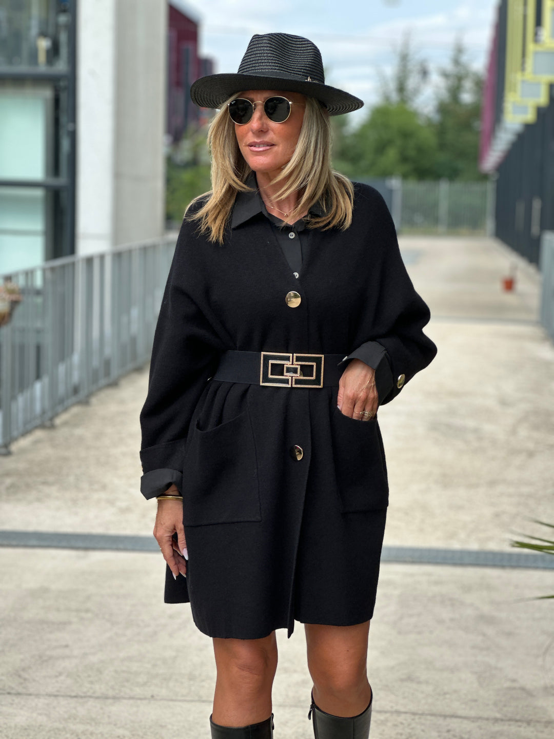 Gilet long boutons et poches 1541