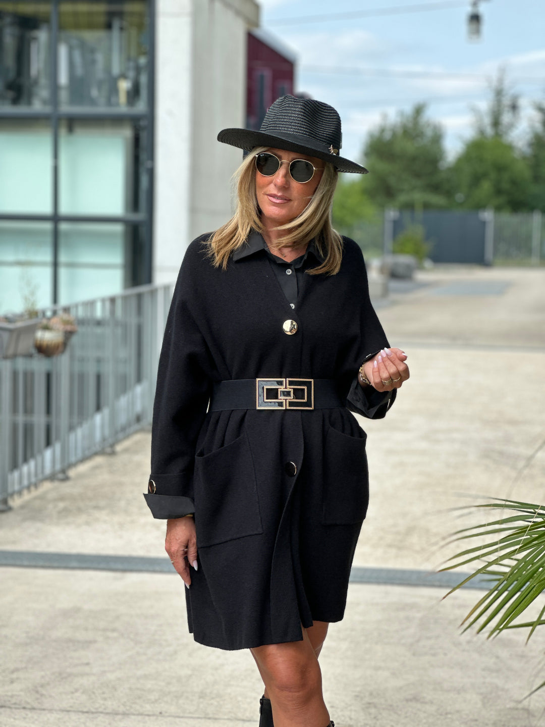 Gilet long boutons et poches 1541