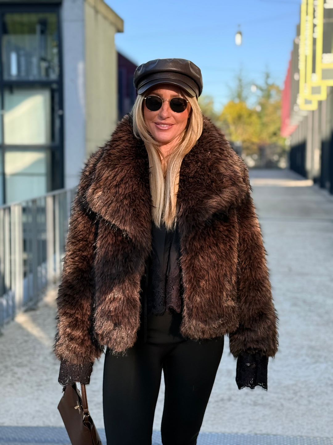 Veste fourrure Brown GD9060