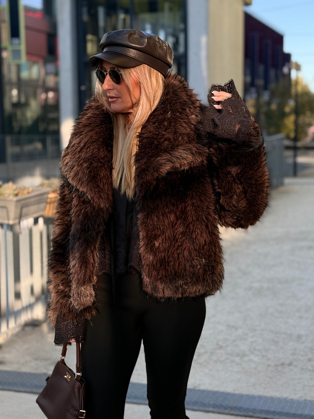 Veste fourrure Brown GD9060