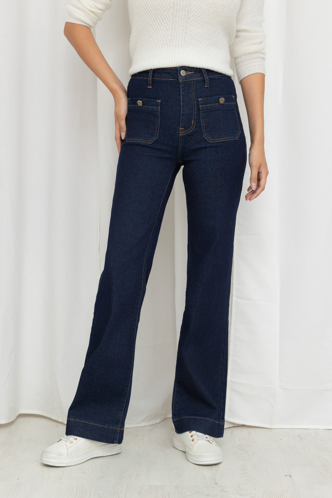 Jean bleu brute 77077