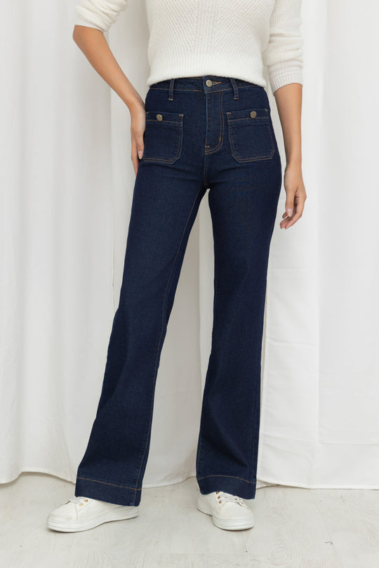 Jean bleu brute 77077