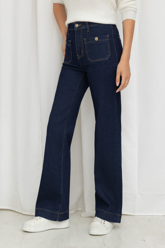 Jean bleu brute 77077