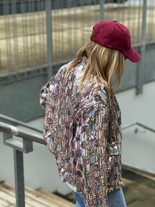 Veste sequins multicolore (Candice)