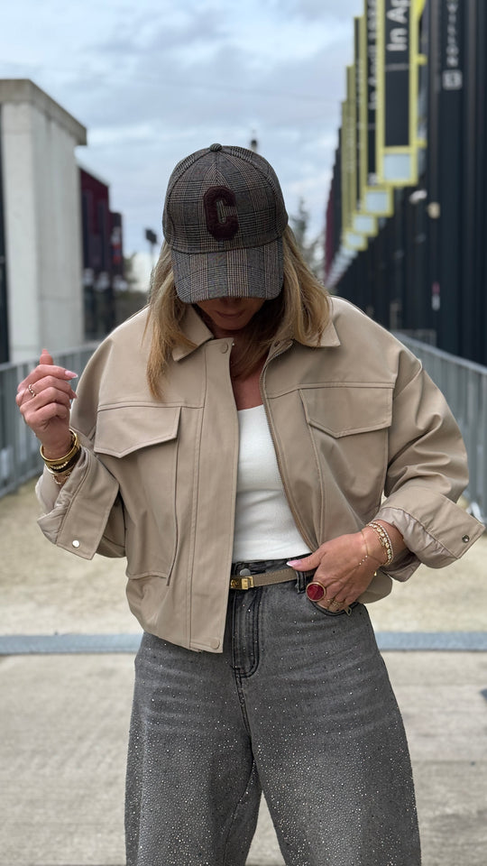 Veste bomber poches Beige/taupe 860