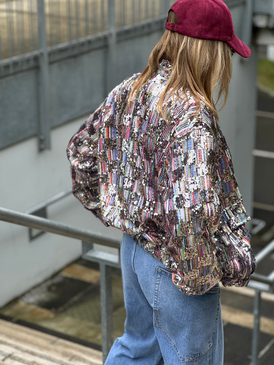 Veste sequins multicolore (Candice)