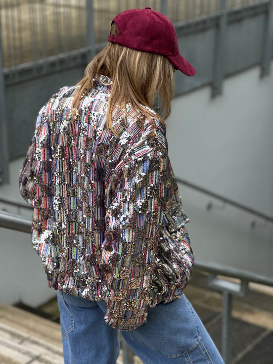 Veste sequins multicolore (Candice)