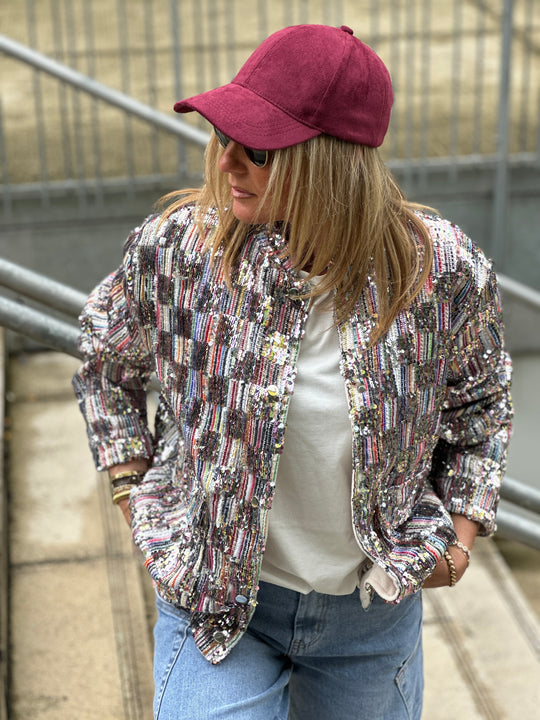 Veste sequins multicolore (Candice)