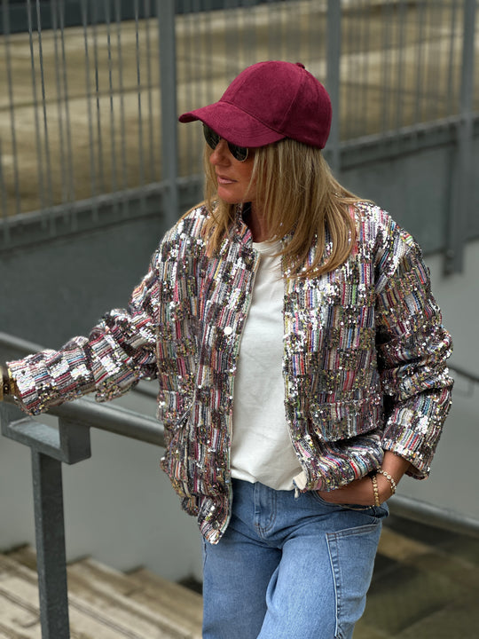 Veste sequins multicolore (Candice)