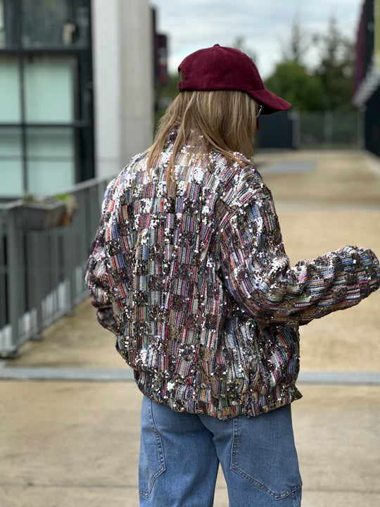 Veste sequins multicolore (Candice)