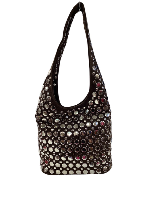 Sac daim cloutés
