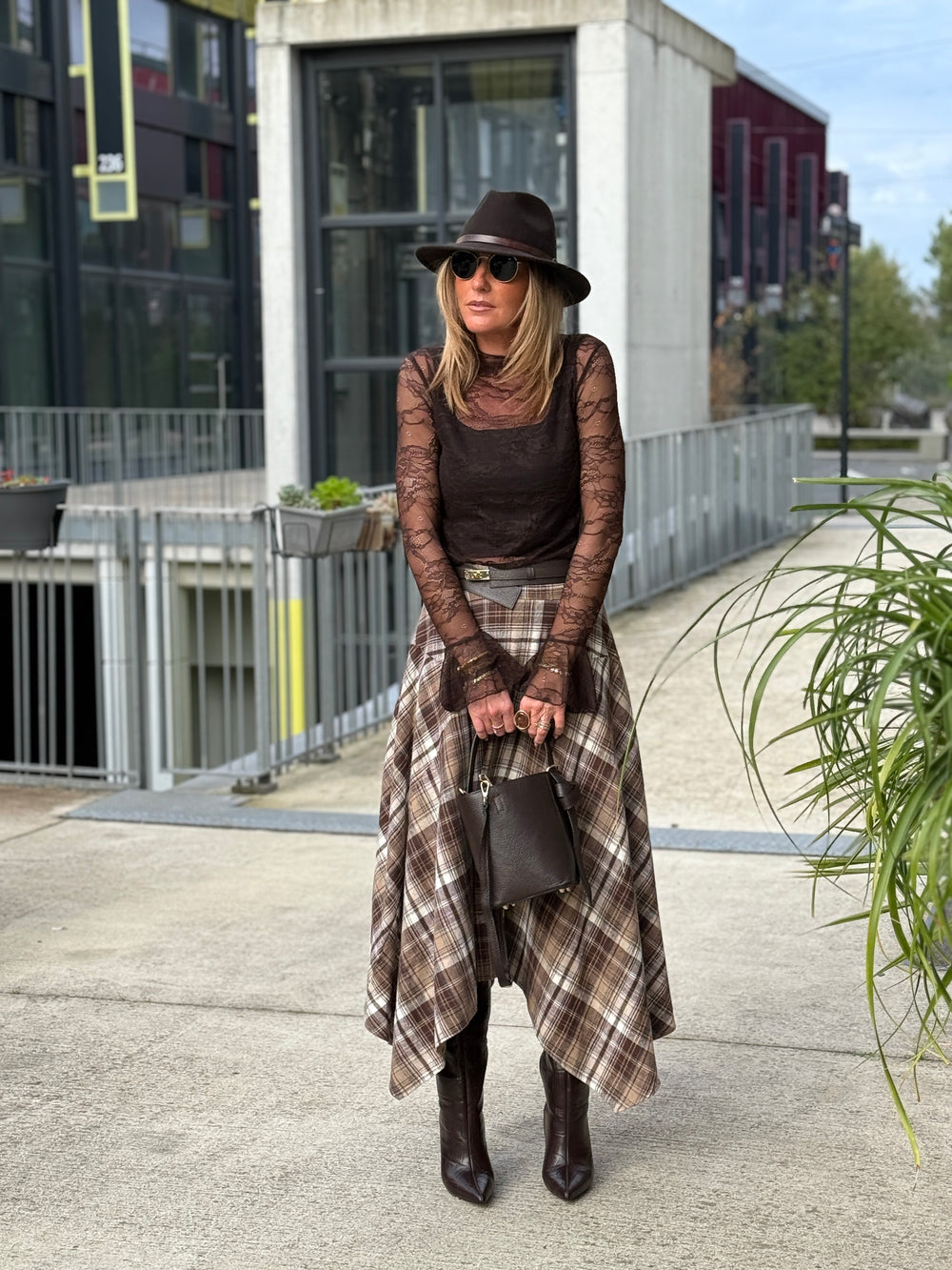 Top voile manches volants