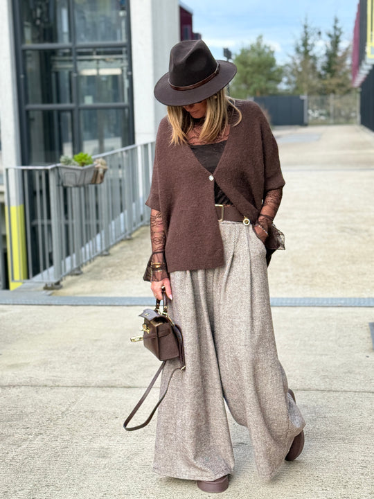 Pull/gilet bouton bijoux 5054