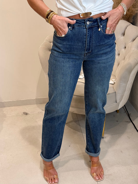 Jean mom Bleu Y3352-8