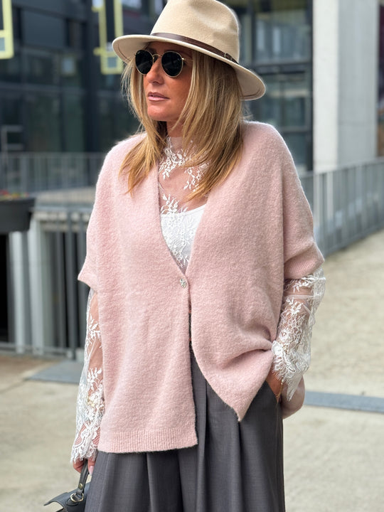 Pull/gilet bouton bijoux 5054