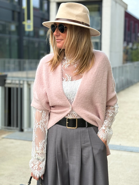 Pull/gilet bouton bijoux 5054