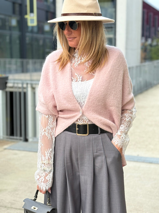 Pull/gilet bouton bijoux 5054