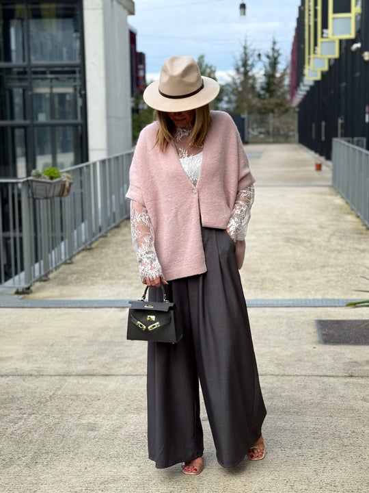 Pull/gilet bouton bijoux 5054