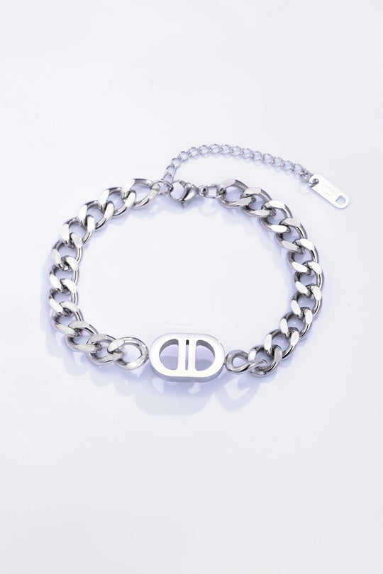 Bracelet chaîne argent D