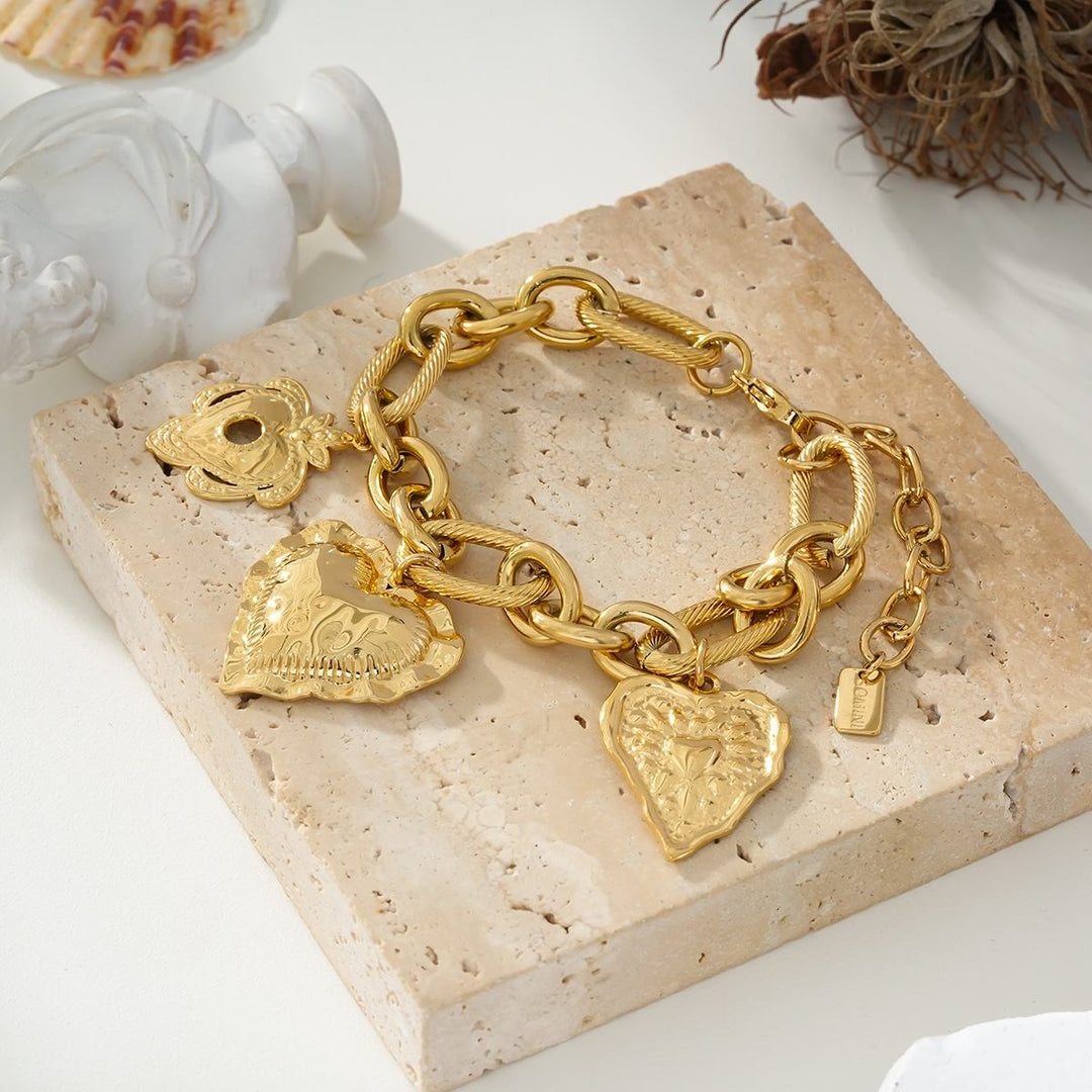 Bracelet chaîne cœur