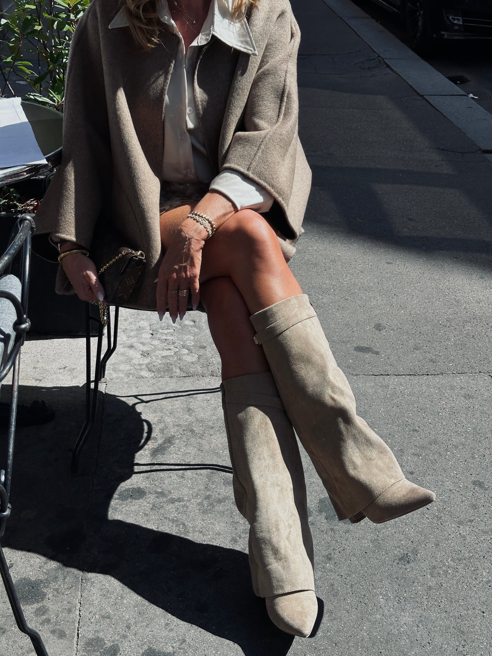 Bottes effet daim Taupe 9501