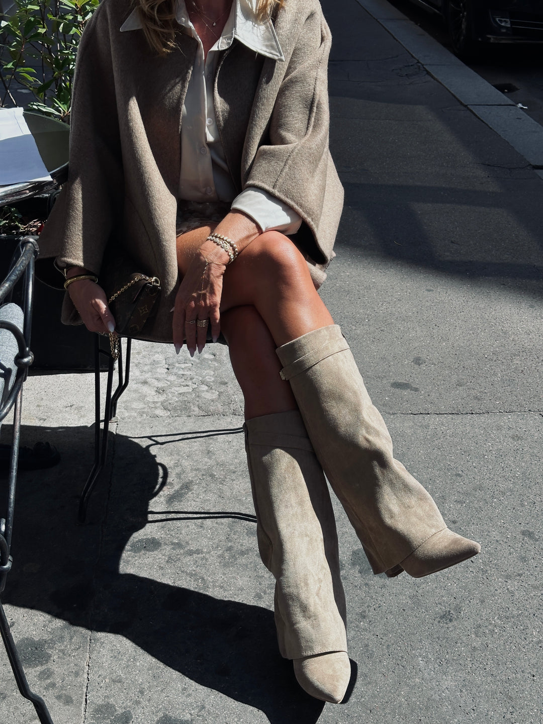 Bottes effet daim Taupe 9501