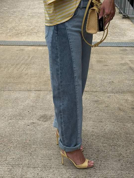 Jean Barrel bande bleu  T6063-40
