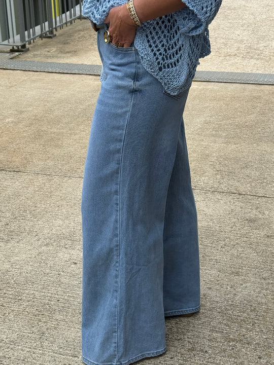 Jean bleu claire droite  L8220