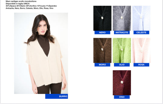 Pull/gilet bouton bijoux 5054