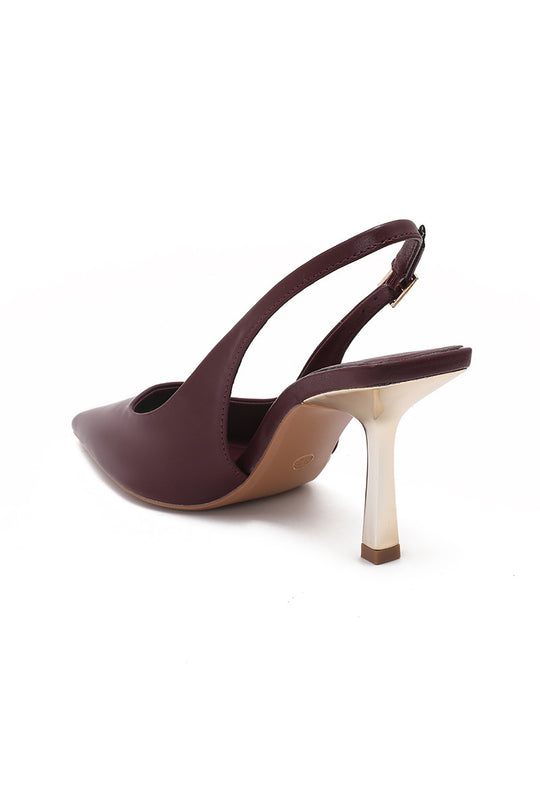 Escarpins bordeaux attachés 1009
