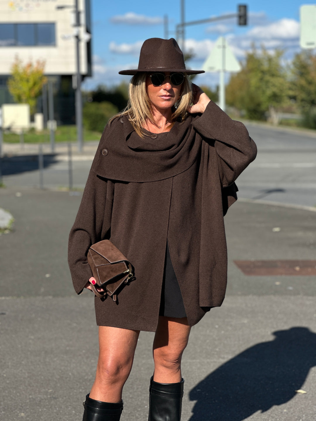 Pull poncho boutons 8965